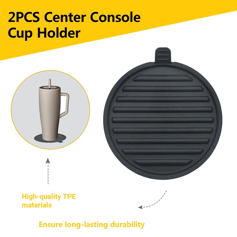 Ducodden 2PCS Center Console Cup Holder Insert Compatible with Ford