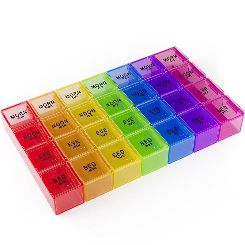 JFA Medical Weekly Small Travel Pill Box Organiser/Reminder for Medicines