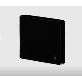 Hazzys (대구신세계)블랙 로고패턴 소가죽 반지갑 HJWA5E831BK Black Logo Pattern Cowhide Wallet HJWA5E831BK