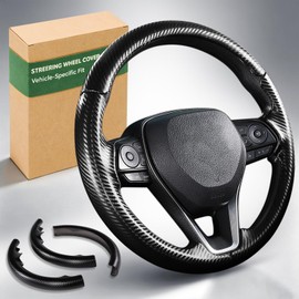 Customized Steering Wheel Cover for Toyota Camry 2018-2024/RAV4 2019-2025/Corolla 2020-2025/Avalon 2019-2022/Venza 2021-2024