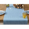 DAPU Tischläufer aus reinem Leinen, 40 x 180 cm, 100
