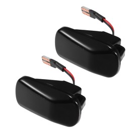 X AUTOHAUX 1 Pair LED Side Marker Turn Signal Light Compatible for Honda S2000 CR 2.2L L4 - Gas 2008-2009, Durable Plastic Black Lens Yellow Light