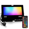 Outdoor LED Spotlight, Colour Changing 50 W, DIY Flash Mode,