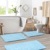 JOYART Bathroom Rugs Sets 3 Pieces,Cobblestone Memory Foam Bath Mat