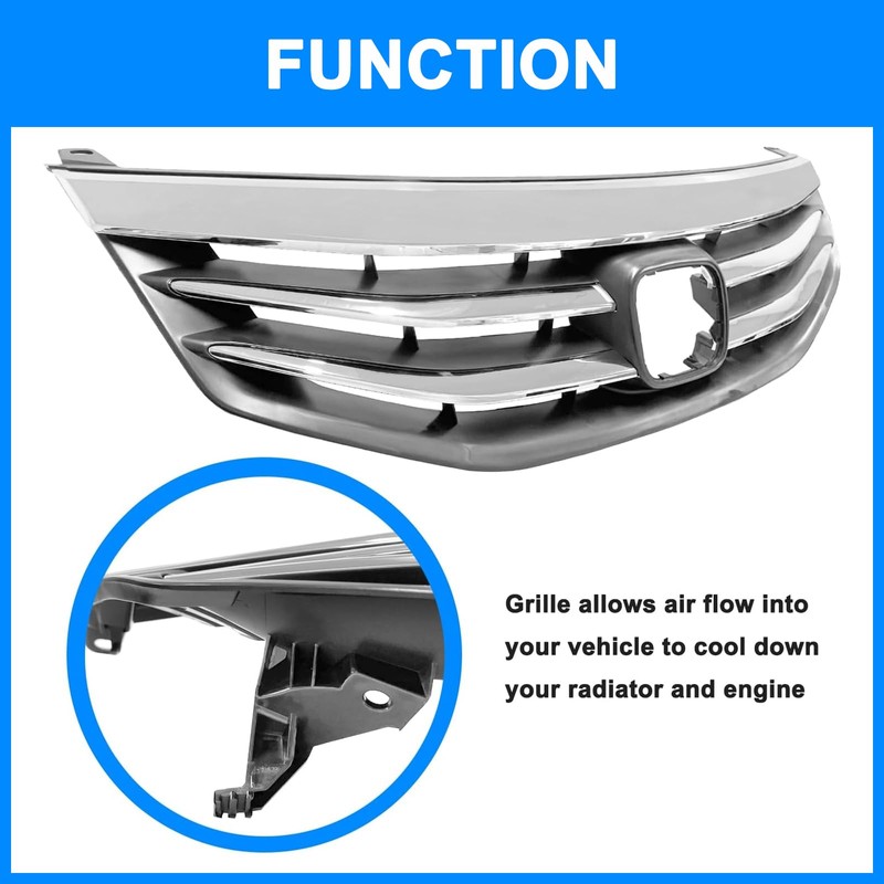 Collect Light Bumper Grille For 2011 2012 Honda Accord 4