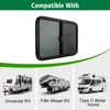 Dulepax Horizontal RV Window, 30" W x 24" H Tinted