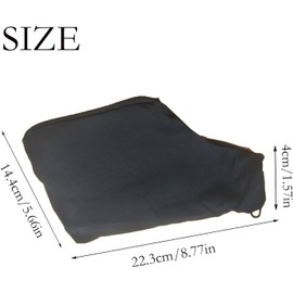 Planer Dust Bag, Mitre Saw Dust Bag 2 PCS Saw Dust Dust Bag with Zipper and Wire Rack Makes It Easy to Dispose of Dust Inside Dust Bag for Miter Saw Fits Model 255 Miter Saw Accessories (Black)