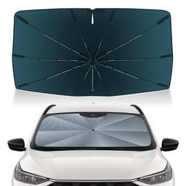 Autorder Windshield Sun Shade Umbrella for 2020-2025 Ford Escape Accessories,Upgraded Ice Crystal Material,Easy Setup Umbrella Sunshade for Car Windshield,100% Sun Blocking