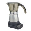 BC Classics BC-90264 6-Cup Electric Coffee Maker, Clear and Silver