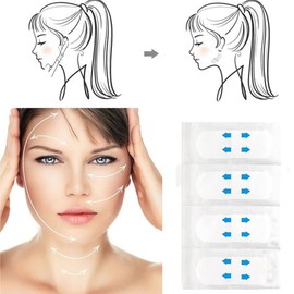 RICISUNG Small Face Tape, 80 Count Lift Up Tape, Face Stickers, Small Face, Orthopedic Tape, Slack Lifting Tape, Ultra Thin, Transparent