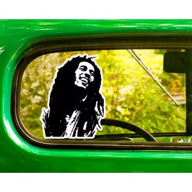 The Decal And Sticker Mafia 2 BOB MARLEY DECAL Stickers Bogo For Car Bumper Laptop window 4x4 - 3"
