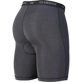 Club Ride Men's Johnson 1 Hour Biking Chamois, Compression Shorts, Bike Shorts Liner, Baselayer, Cycling (Black, XXL)