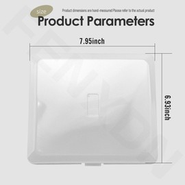 2 Pack S97014094 S97013662 Bathroom Fan Cover Replacement for Nu-Tone Br-oan 678, 679, 679FL, 679FLT, 680, 680FL, 680FLT, M680 Fan Cover Grille Light Lens Cover