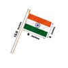 India Stick Flag 4x6IN 12 Pack Small Mini Indians National
