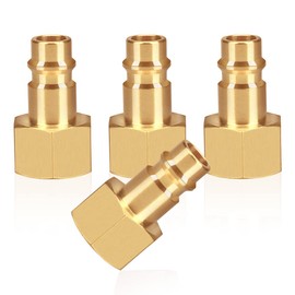 4pcs Air Line Connectors Euro Airline Hose Compressor Fittings 3/8" BSP Air Coupler and Plug Kit Couplings Connector Male