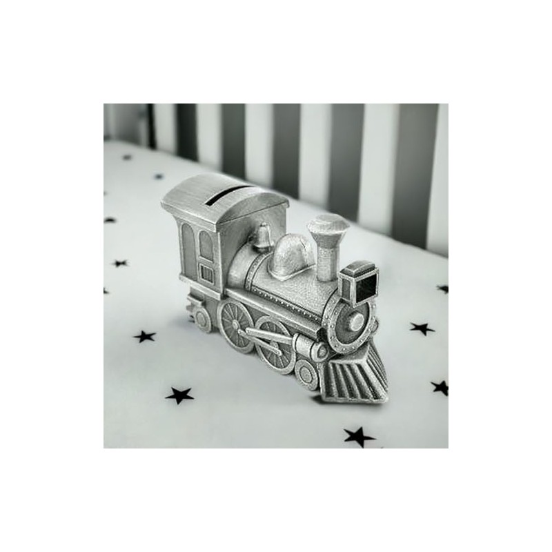 Baby Money Box Pewter Silver Gift Christening Newborn Shower Keepsake