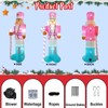 PARAYOYO 10FT Christmas Inflatables Pink Nutcracker Hold Candy Cane, Christmas