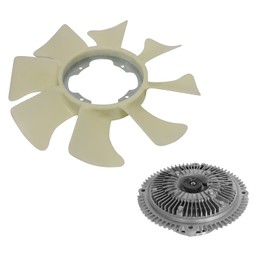 TRQ Radiator Cooling Fan Clutch & Blade Kit Compatible with Xterra Frontier D21 Pickup