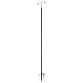 8 Pack 92 Inch Heavy-Duty Shepherds Hooks Double Thick 3/4 Inch Garden Bird Feeder Poles with Hummingbird Outdoor Bird SuppliesSet Quantity/Size: 8/92 inch