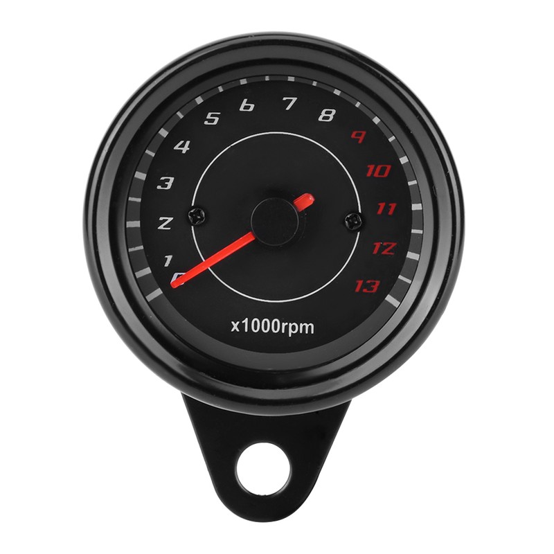 Universal 12V Vintage Motorcycle Tachometer Gauge LED Backlight Auto Accessory