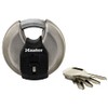 Master Lock Excell Discus Round Padlock 70mm M40EURD Silver