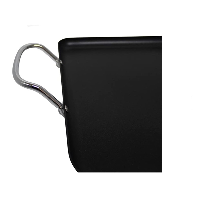 Heavy Gauge Aluminum Non-Stick Double Burner Griddle (19”x12”)