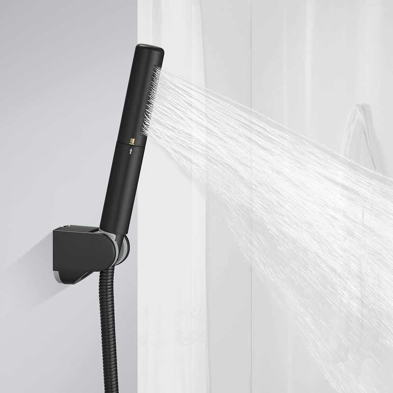 BESy Black Brass 2 In 1 Function Handheld Shower Head