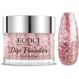 eodci Polvo Para Inmersión De Uñas De Color Naranja, Purpurina Con Lentejuelas Moradas, Sistema De Colección French Powder Pro, Para Principiantes En El Arte De Las Uñas, Para Salón De Manicura, Para