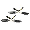 4Pcs Motorcycle LED Turn Signal Lights Mini Front Rear Indicator