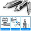 7 Pcs Center Drill Bit Set, M2 High Speed Steel