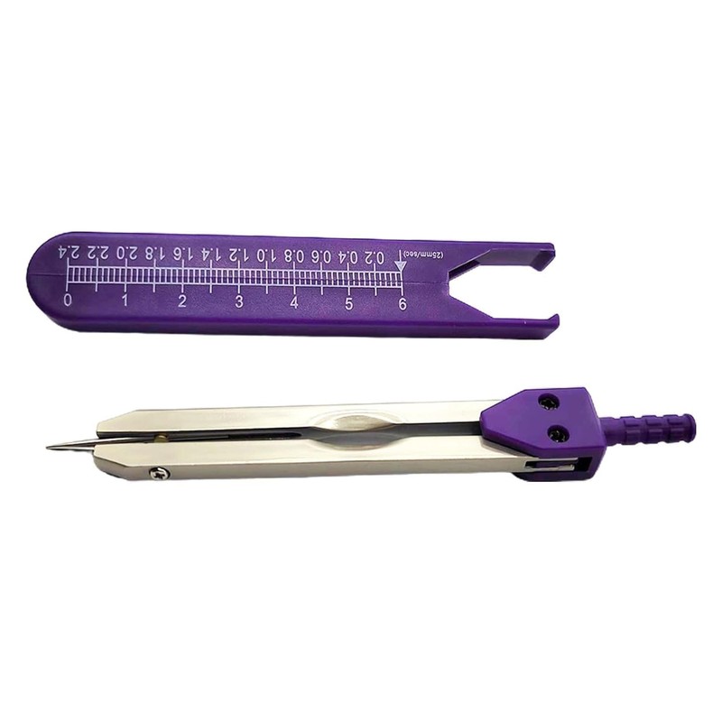 Purple EKG Calipers Measuring Tool, ECG Calipers Measuring Tool,Caliper Divider