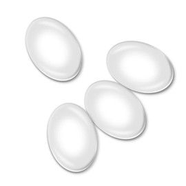 Oval Cabochon 30x40 mm for Jewelry Making 50 PCS Glass Cabochons with Flat Backs Glass Dome Tiles Clear Cameo for Pendants Magnets and Crafts (50 PCS, 30x40MM)