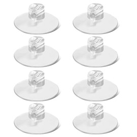 XJKJSX Modern Minimalist 8 Pcs 1.8 Inch PVC Transparent Shower Caddy Suction Cups suction cup PVC suction cup