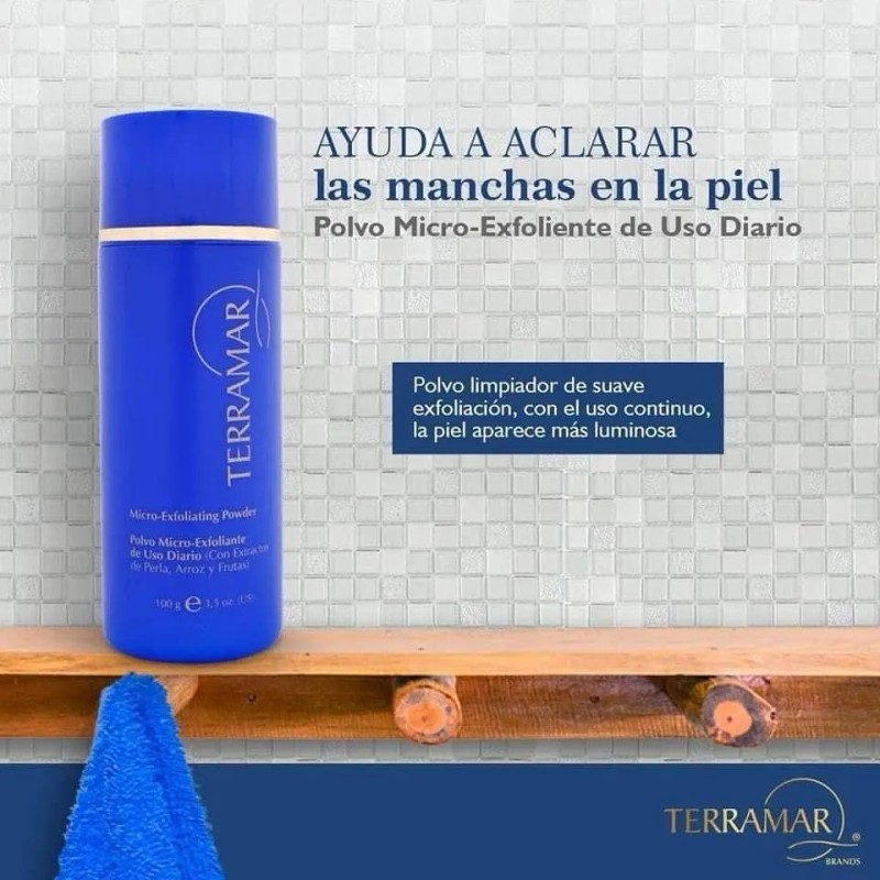 Set Polvo Micro Exfoliante Y Óleo Uva Terramar