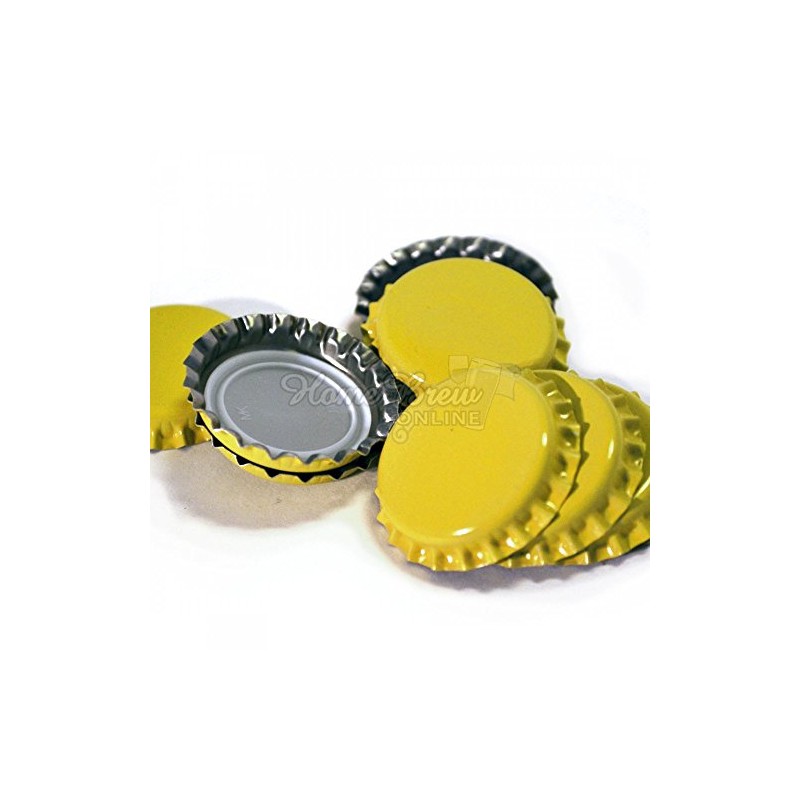 Crown Caps Yellow 100pk
