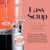 Style Setter Patchwork Beverage Dispenser Cold Drink Dispenser w/ 2.4-Gallon