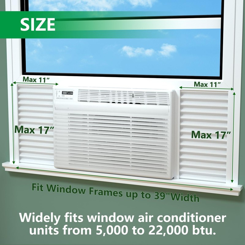 Window Air Conditioner Side Insulated Panel, 2PIC Insulation Panels Window