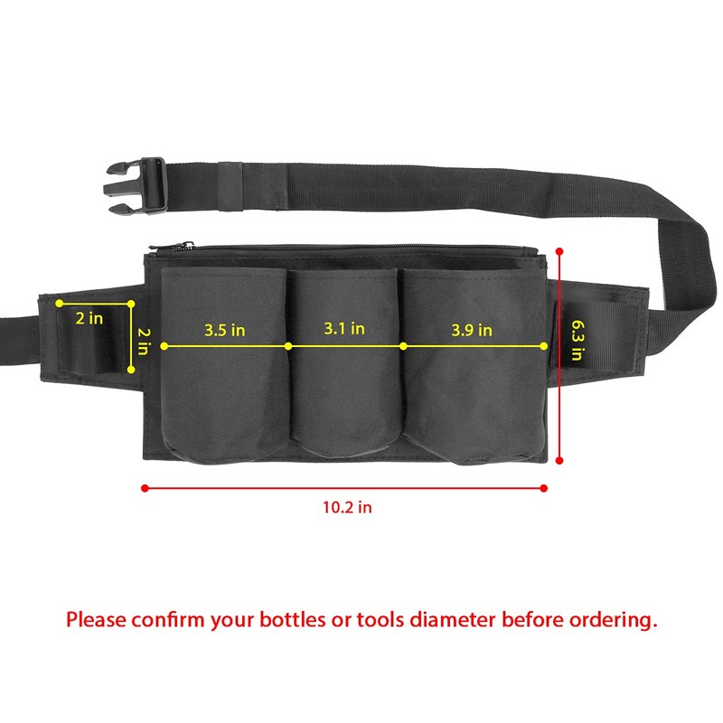 Tool Pouch, Waist Tools Bag Belt, Bottle Holster, Heavy Duty