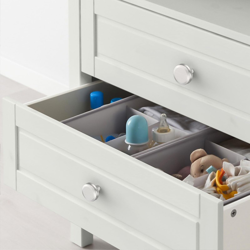 Amerdeco 10 Pack Brushed Satin Nickel Cabinet Knobs Single Hole