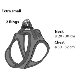 Dog Harness - Dog Harness Small Dogs - XS - Flamingo Harness Step&Go Bento Beige