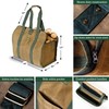 2-in-1 Firewood Carrier, Canvas Log Carrier for Firewood, Firewood Tote