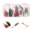 NOLITOY 10pcs Simulation Fishing Lures with Box Bright Sequin Baits