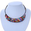 Avalaya Multicoloured Sea Shell Bead Collar Flex Wire Choker Necklace