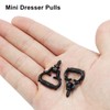 Piutouyar 20 Pcs Mini Pull Handles, Black Cabinet Handles, Self-Tapping