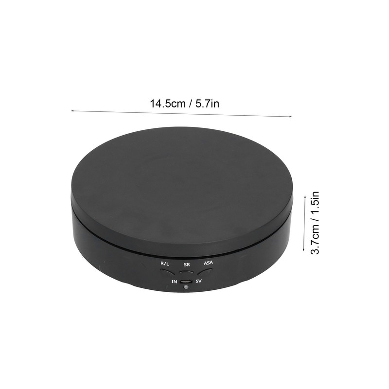 145mm 360° Round Auto Rotating Display Stand 3 Speed Control