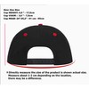 4sold ABC Letter Snapback Cap in Red Black/White with Letters