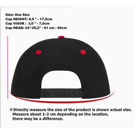 4sold ABC Letter Snapback Cap in Red Black/White with Letters A to Z (B)