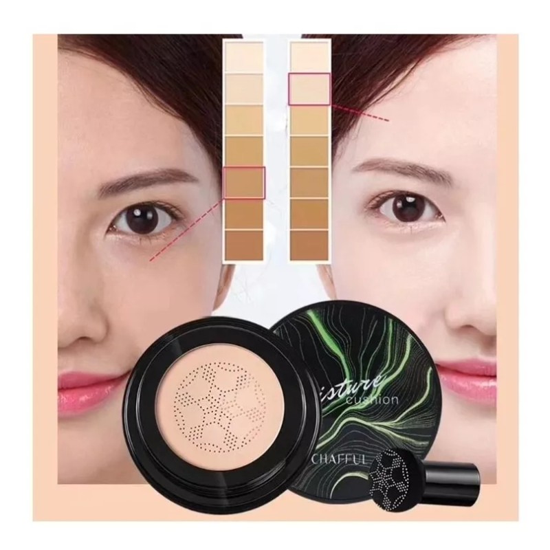 Moinsture Cushion Chafful Maquillaje Alta Cobertura Tono 01 Ivhory Sunisa