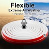 [New Upgrade] 19.7Ft Silicone Door Weather Stripping Door Seal Strip