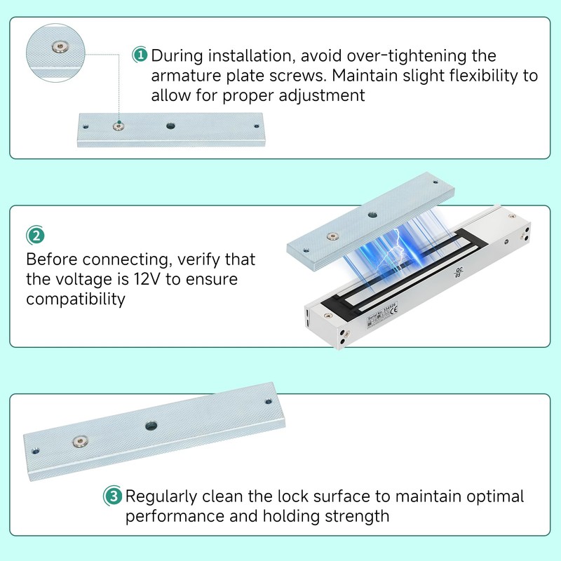 Access Control System RFID 600 lbs Electromagnetic Door Lock with